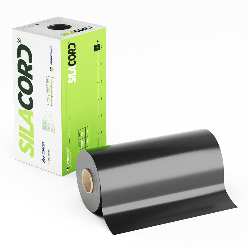 Silacord 500mm x 1800m GROEN/ZWART/WIT 32 Rollen