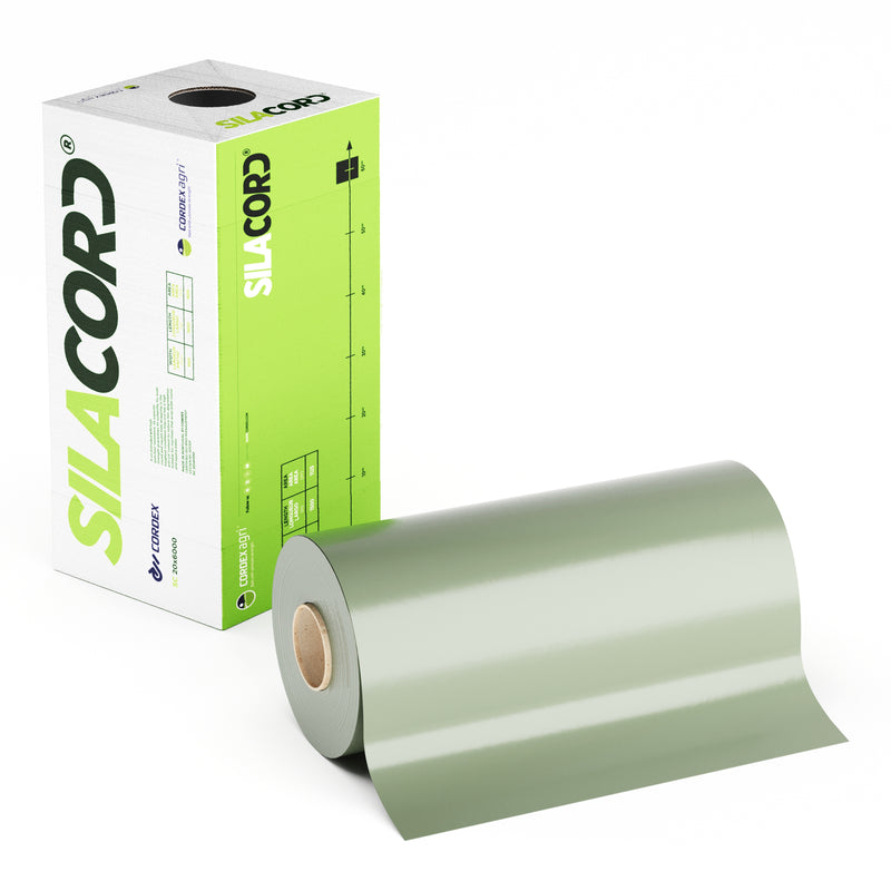 Silacord 500mm x 1800m GROEN/ZWART/WIT 32 Rollen