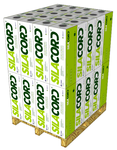 Silacord 750 x 1500 GREEN / WHITE 40 Rolls